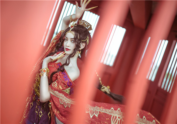 豆尼玛剑网三罗姆之舞成女cosplay6