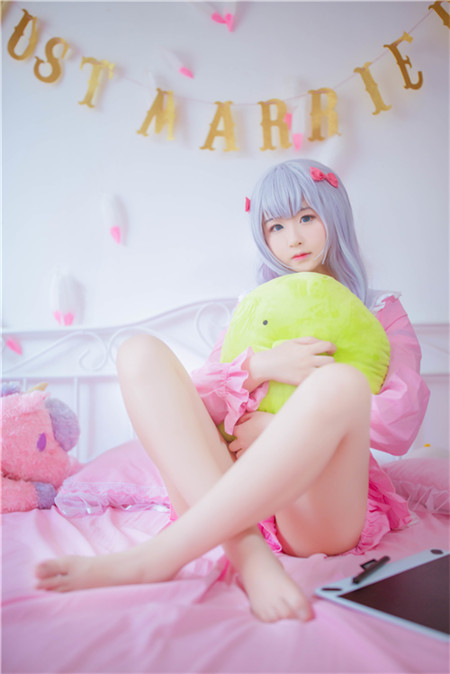 TYA事务所-末世埃罗芒阿老师和泉纱雾睡衣cosplay3