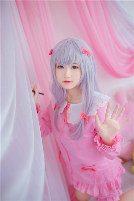 TYA事务所-末世埃罗芒阿老师和泉纱雾睡衣cosplay1