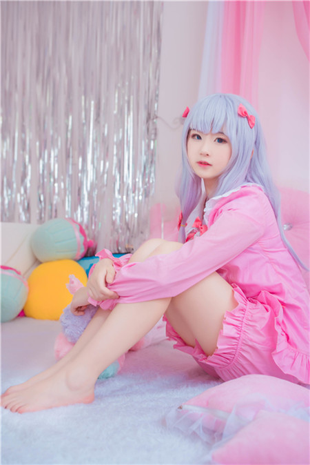 TYA事务所-末世埃罗芒阿老师和泉纱雾睡衣cosplay2