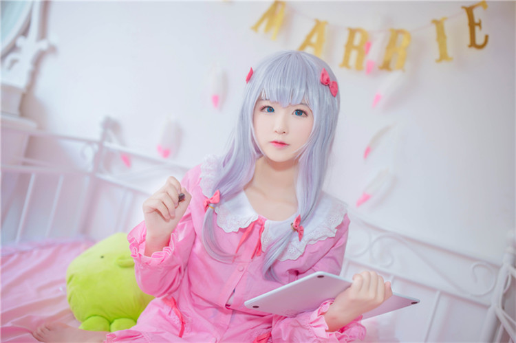 TYA事务所-末世埃罗芒阿老师和泉纱雾睡衣cosplay6