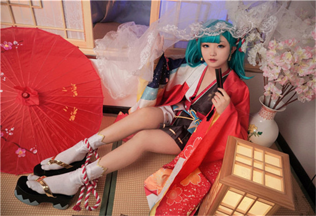 仙贝鸦miku百火缭乱cosplay3