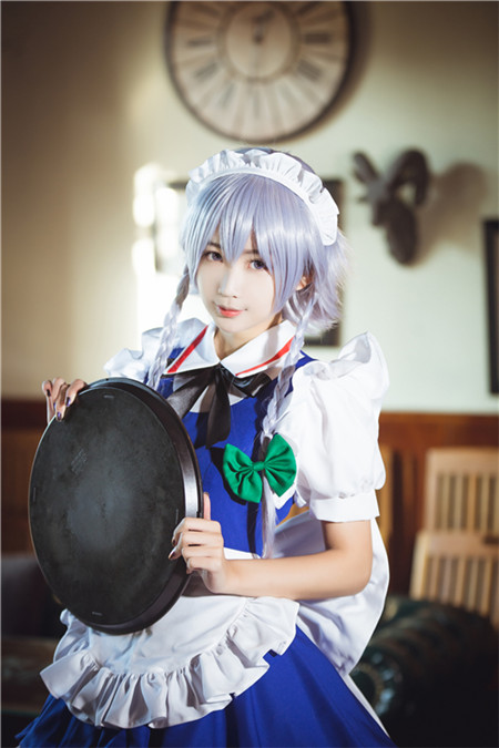 琐琐子东方project十六夜咲夜小姐姐cosplay4