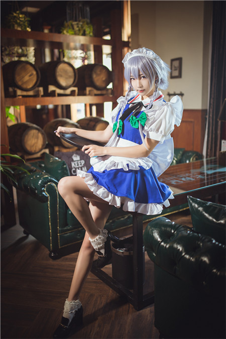 琐琐子东方project十六夜咲夜小姐姐cosplay2