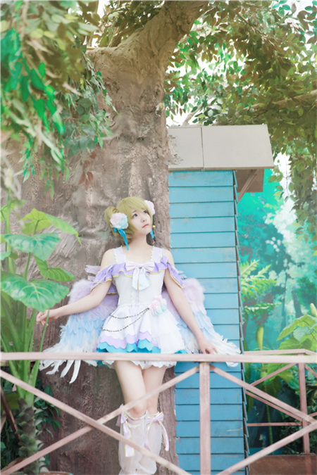 蓝裳love live花阳白情Cosplay4