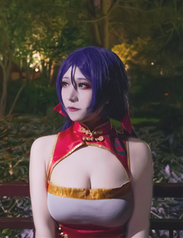 是子之呀lovelive东条希新年旗袍Cosplay