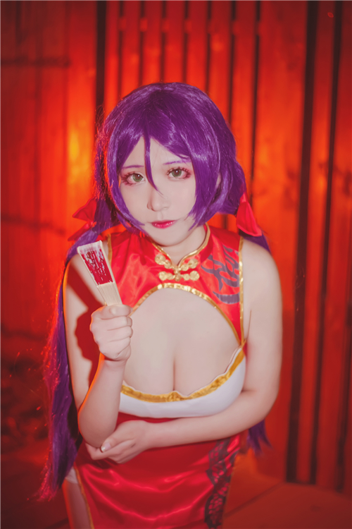 是子之呀lovelive东条希新年旗袍Cosplay3