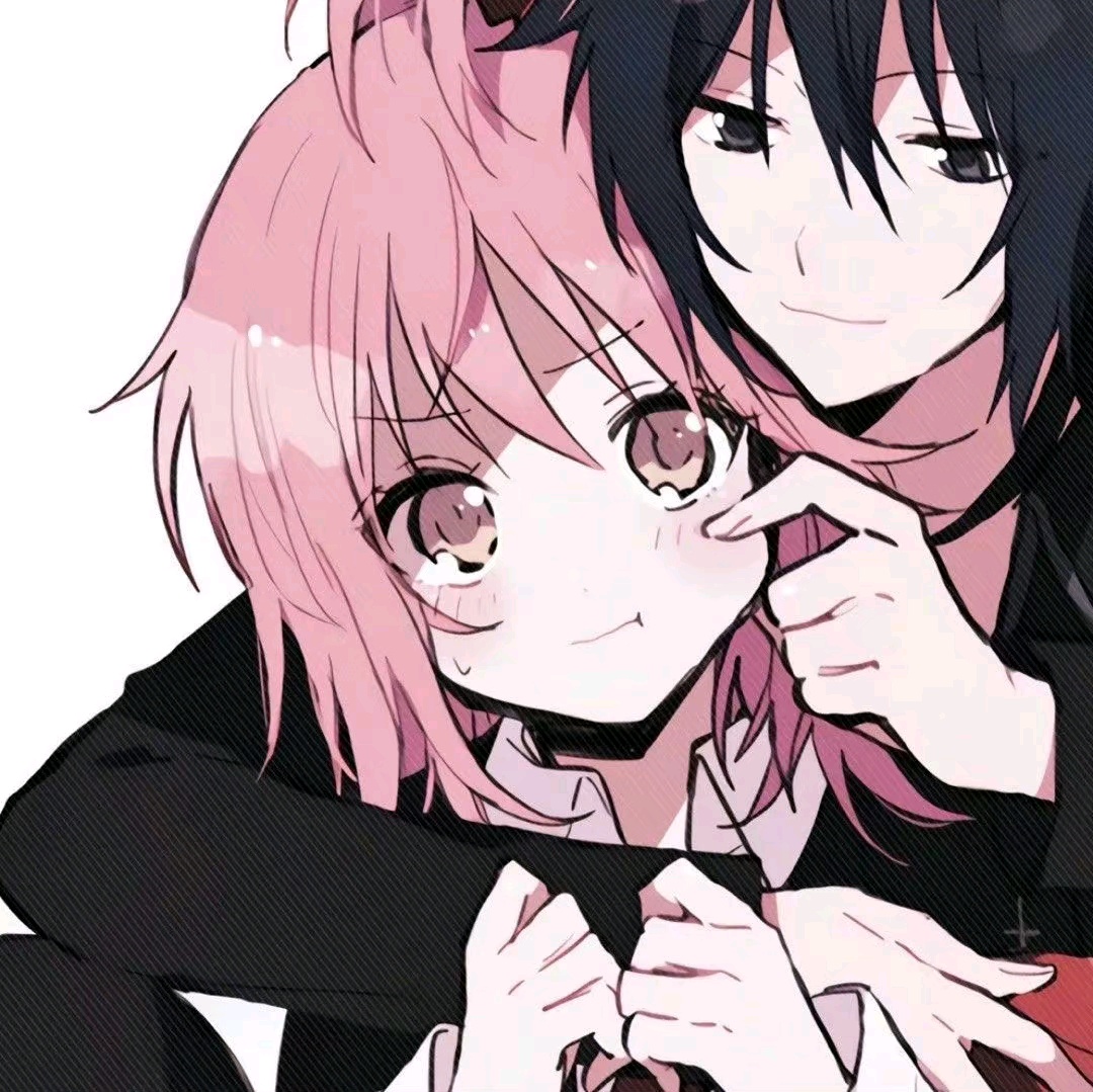 一组动漫情侣头像.