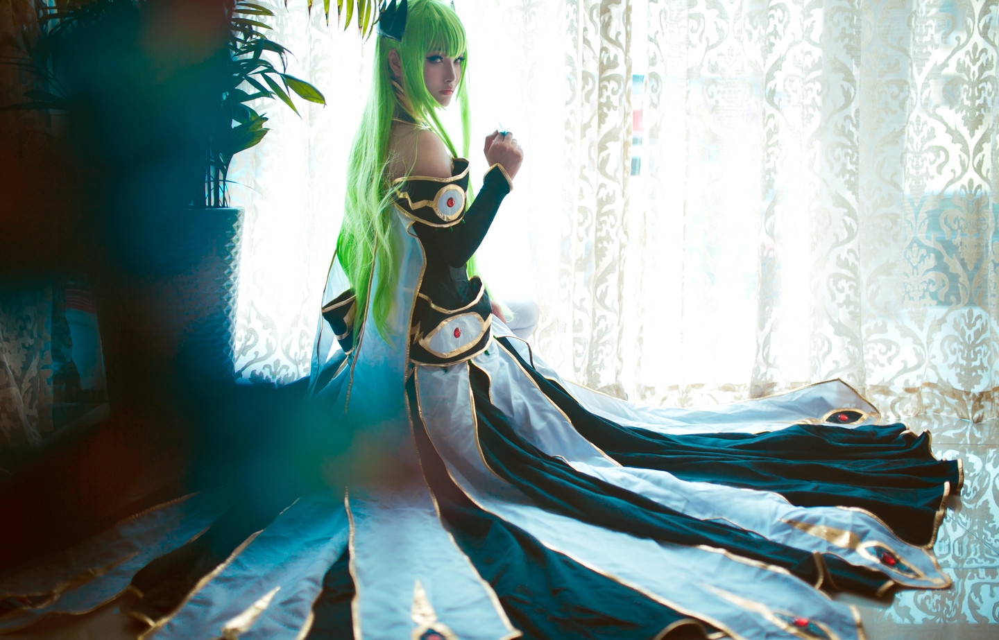 coser_尹锌Cosplay叛逆的鲁鲁修C.C1