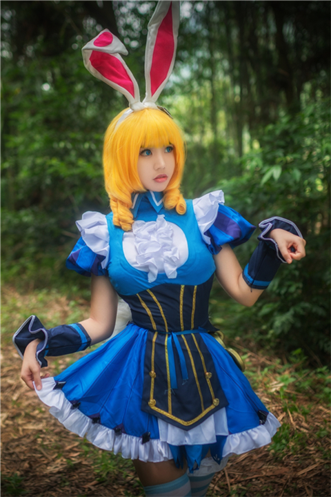 苷罗日王者荣耀妲己爱丽丝Cosplay6