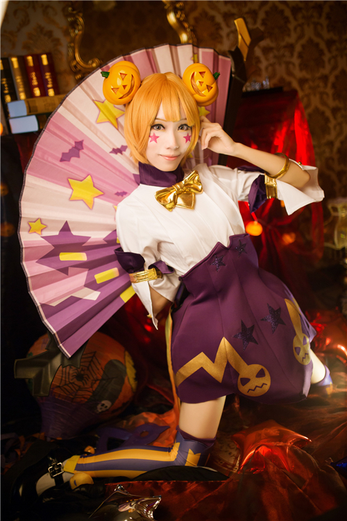 陌陌王者荣耀小乔万圣节前夜Cosplay4