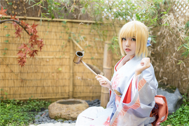 苷罗日FATE saber同人手办和服Cosplay7