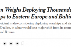 وسائل الإعلام الأمريكية: بايدن يدرس ما إذا كان سيرسل المزيد من القوات إلى أوروبا الشرقية ودول البلطيق