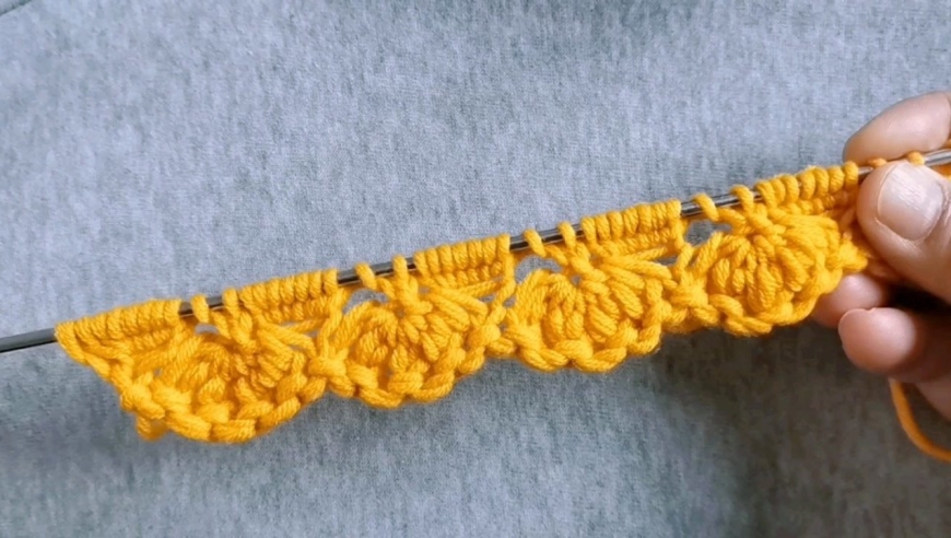 保加利亚起针法织的波浪花边,喜欢就用吧!