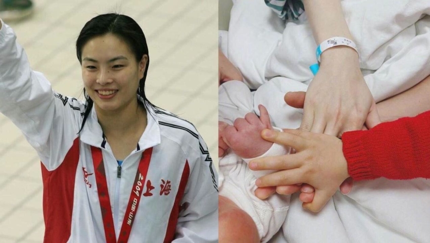 奥运冠军生冬奥宝宝!吴敏霞官宣二胎生子,一家四口握手好温馨