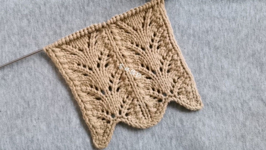 镂空叶子花自带花边,织女士衣服裙子都很漂亮