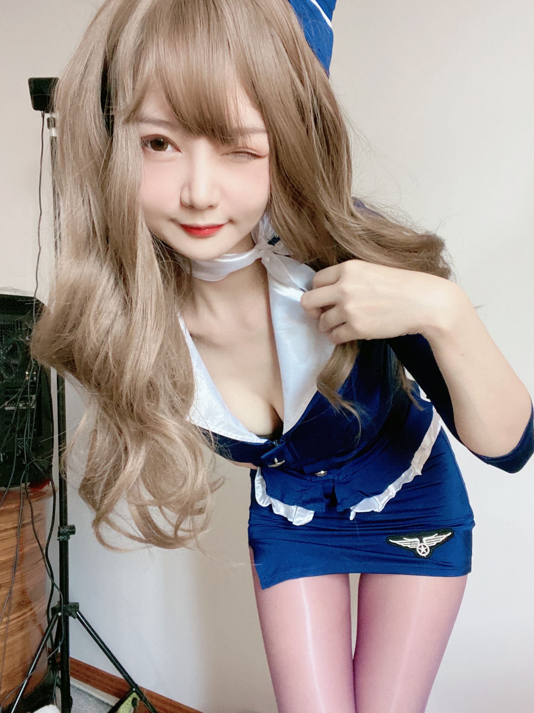 [福利COS] 51酱 - 蓝色制服装 2