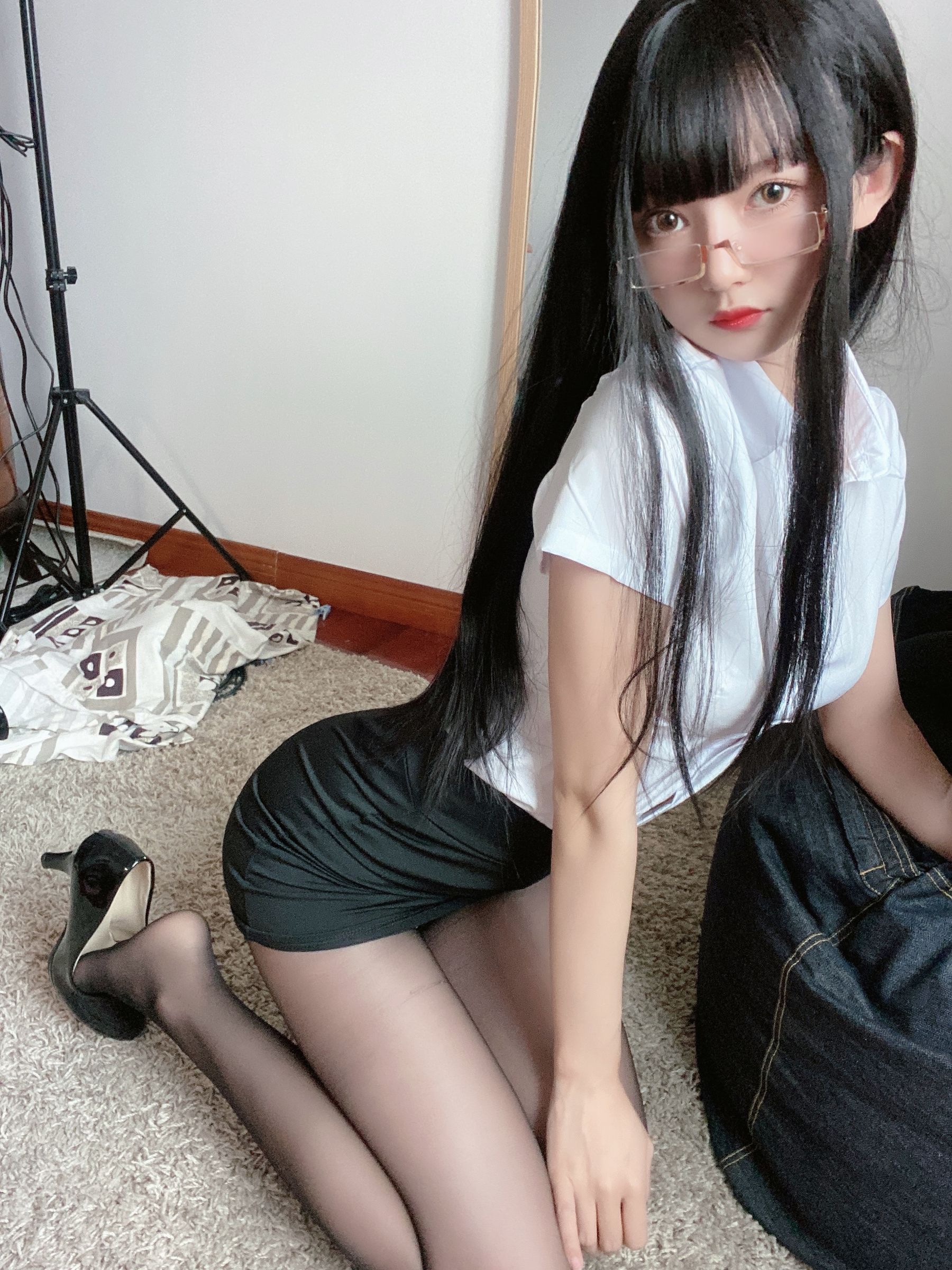 [福利COS] 51酱 - OL衬衣 7