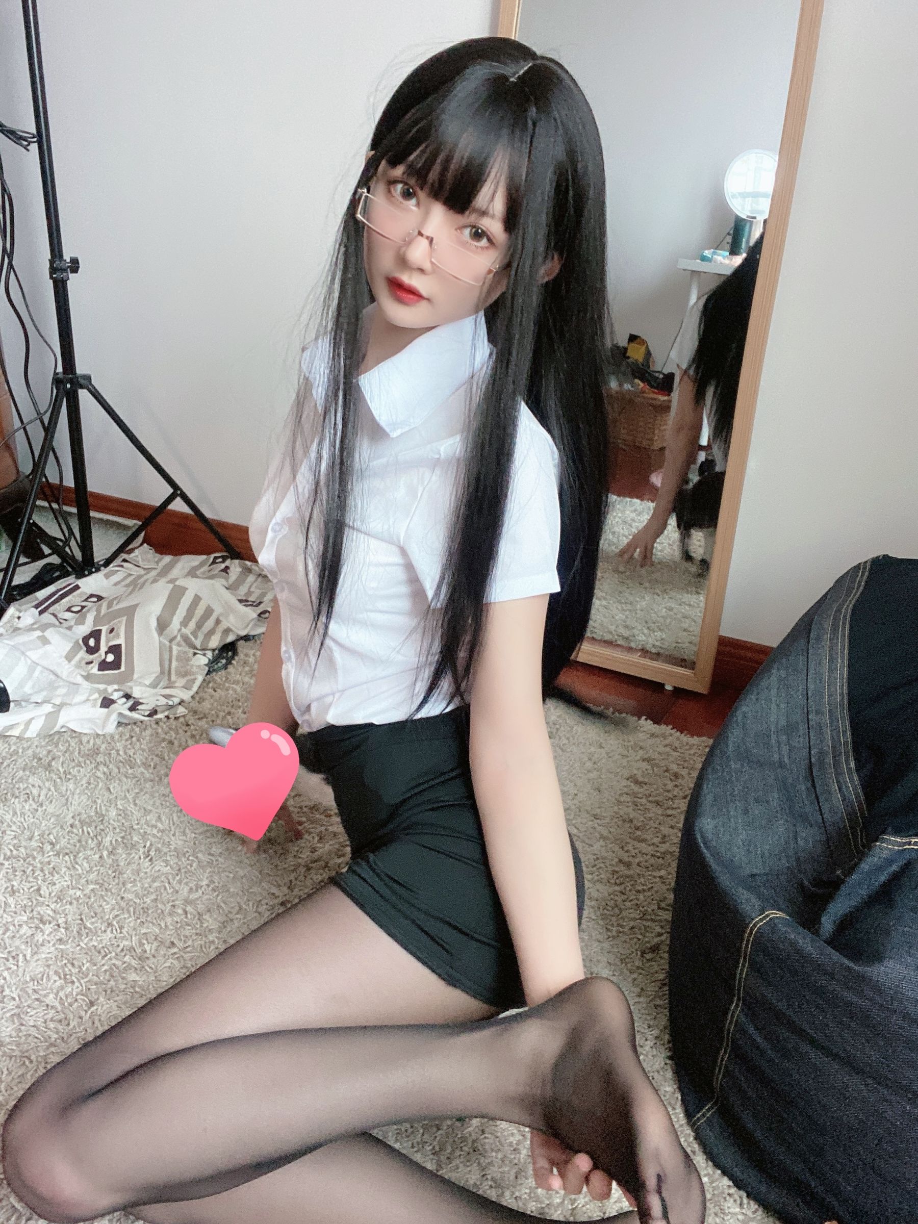 [福利COS] 51酱 - OL衬衣 16