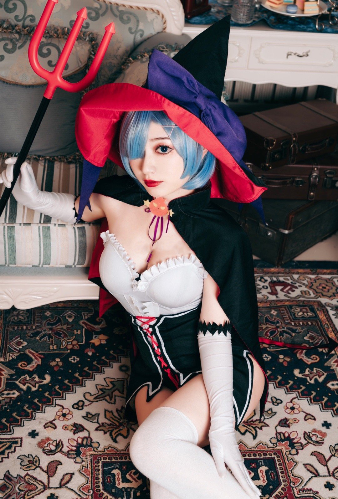 桃墨万圣节蕾姆Cosplay9