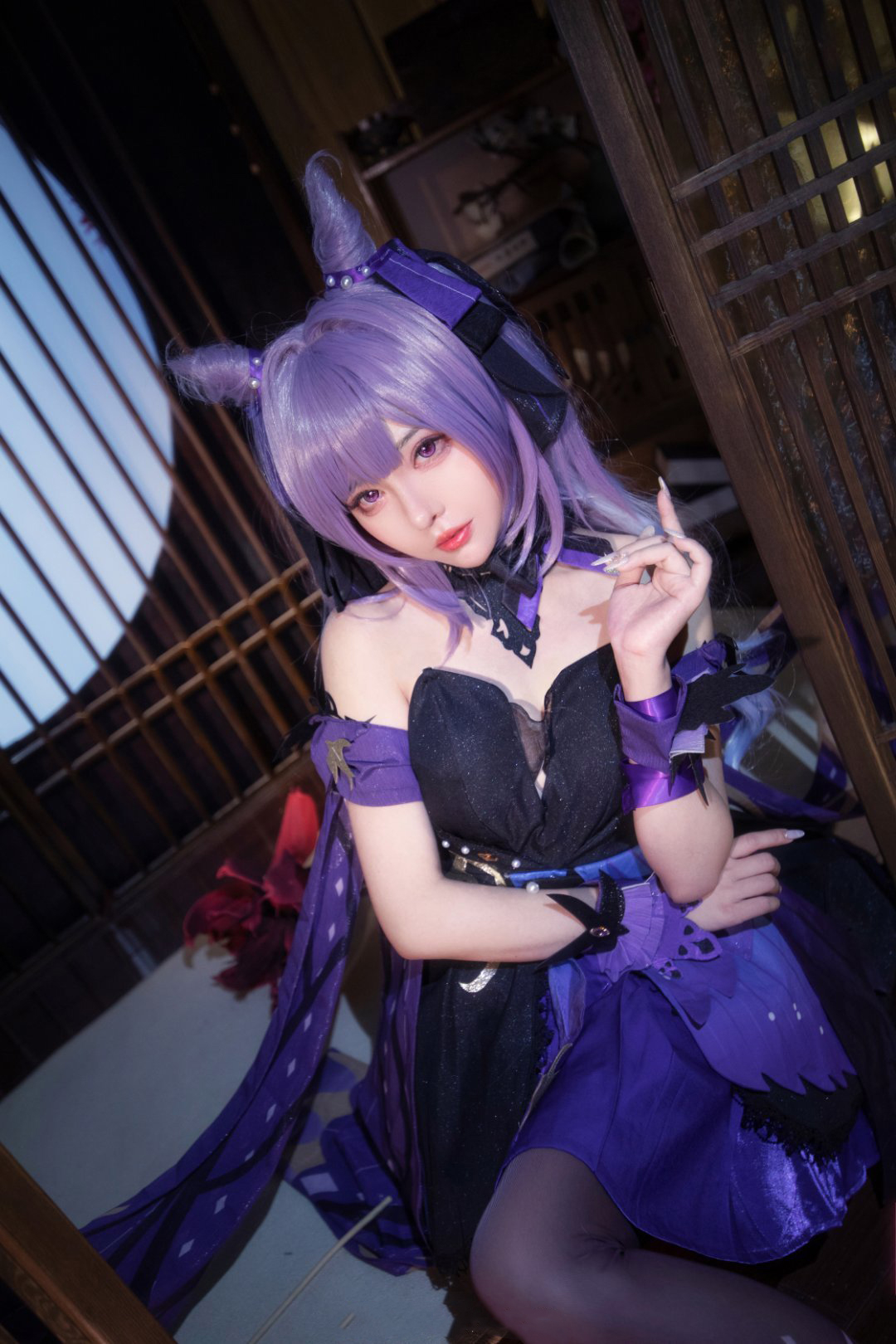 敲可爱哒nico酱原神刻晴cosplay8