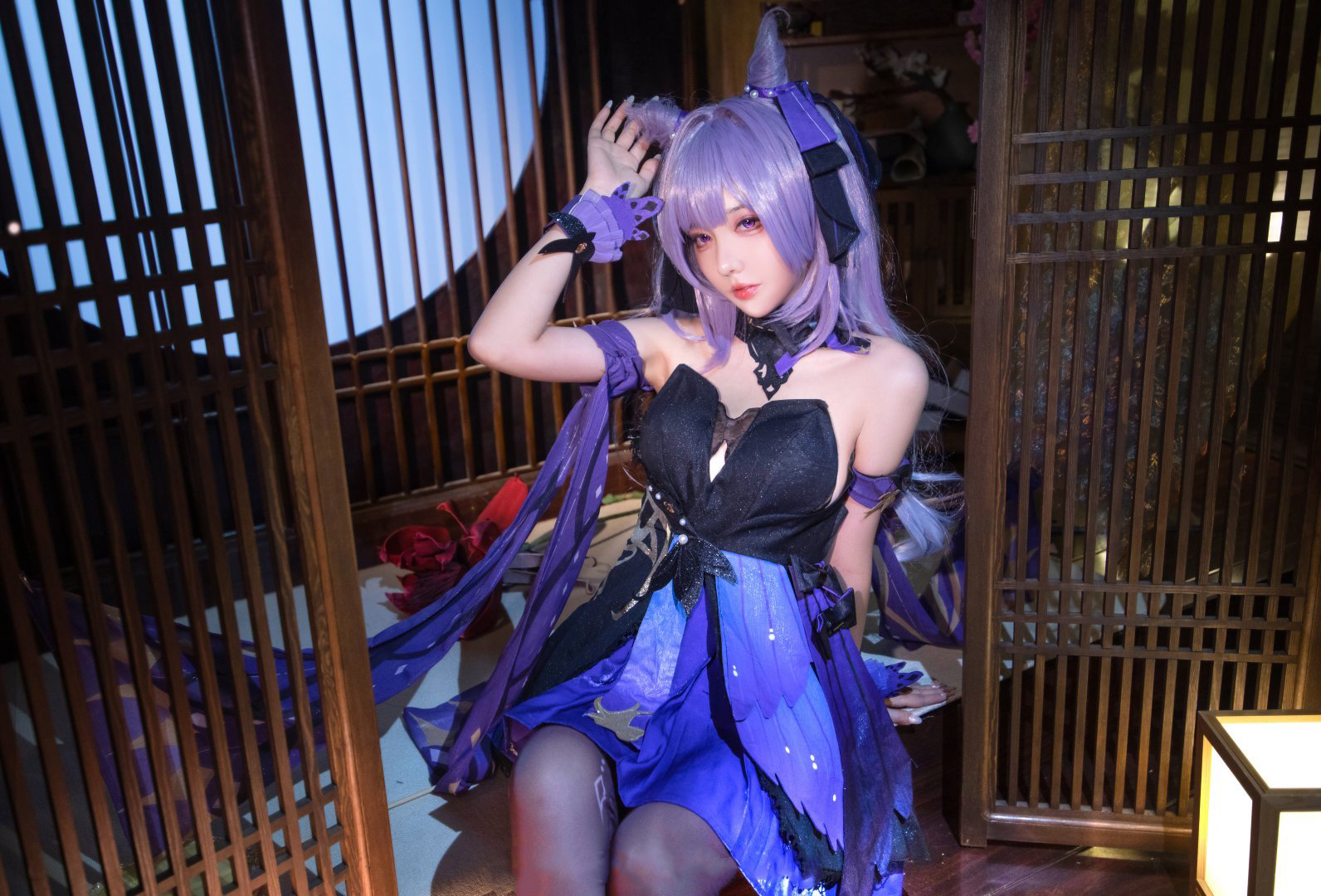 敲可爱哒Nico酱原神刻晴CosPlay4