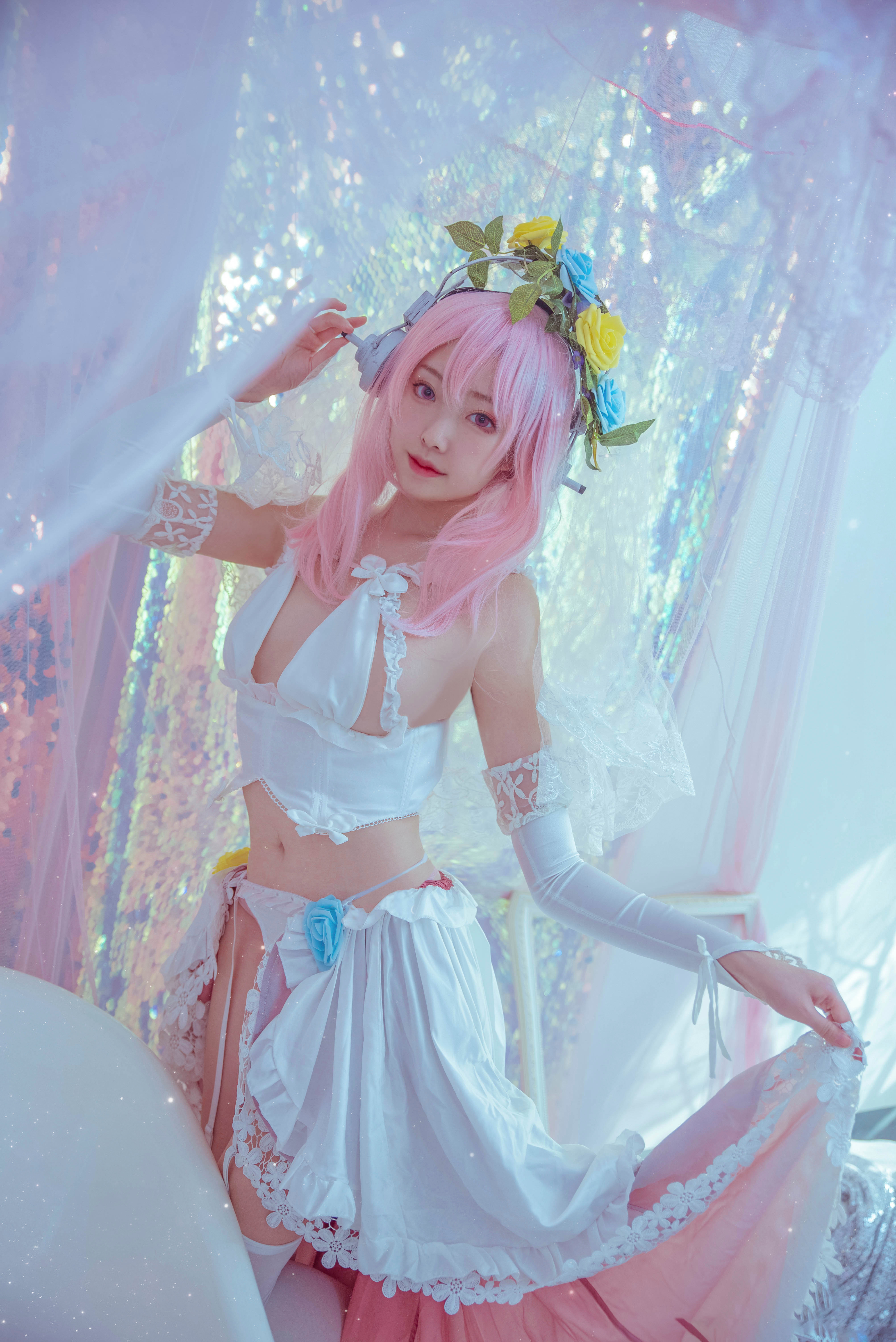 想不到名字的阿八索尼子花嫁cosplay1