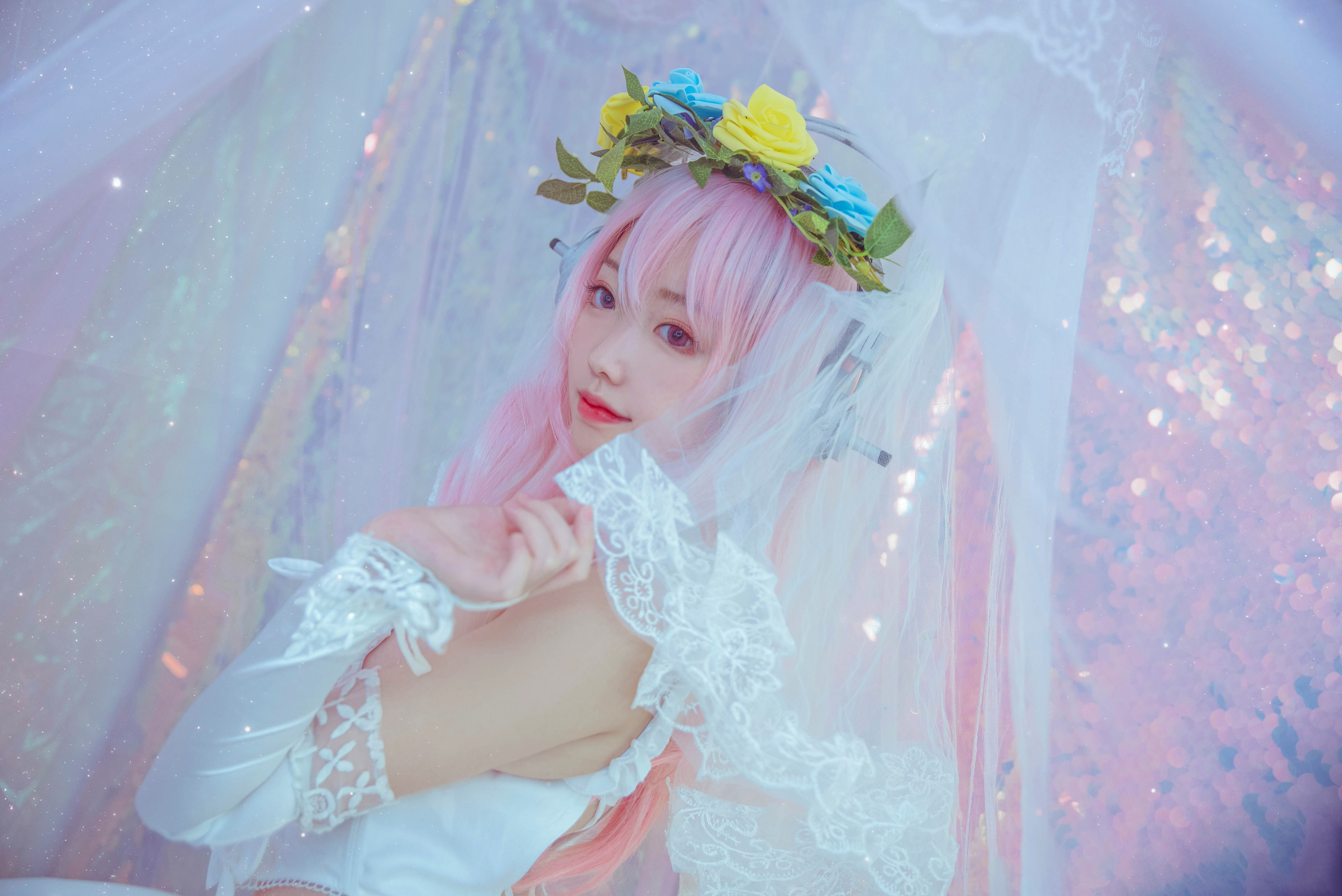 想不到名字的阿八索尼子花嫁CosPlay8