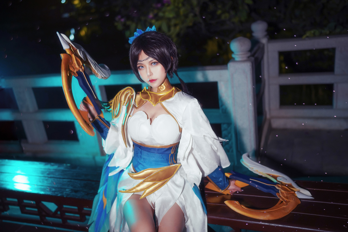 洛城雪Yuki王者荣誉虞姬云霓雀翎CosPlay6