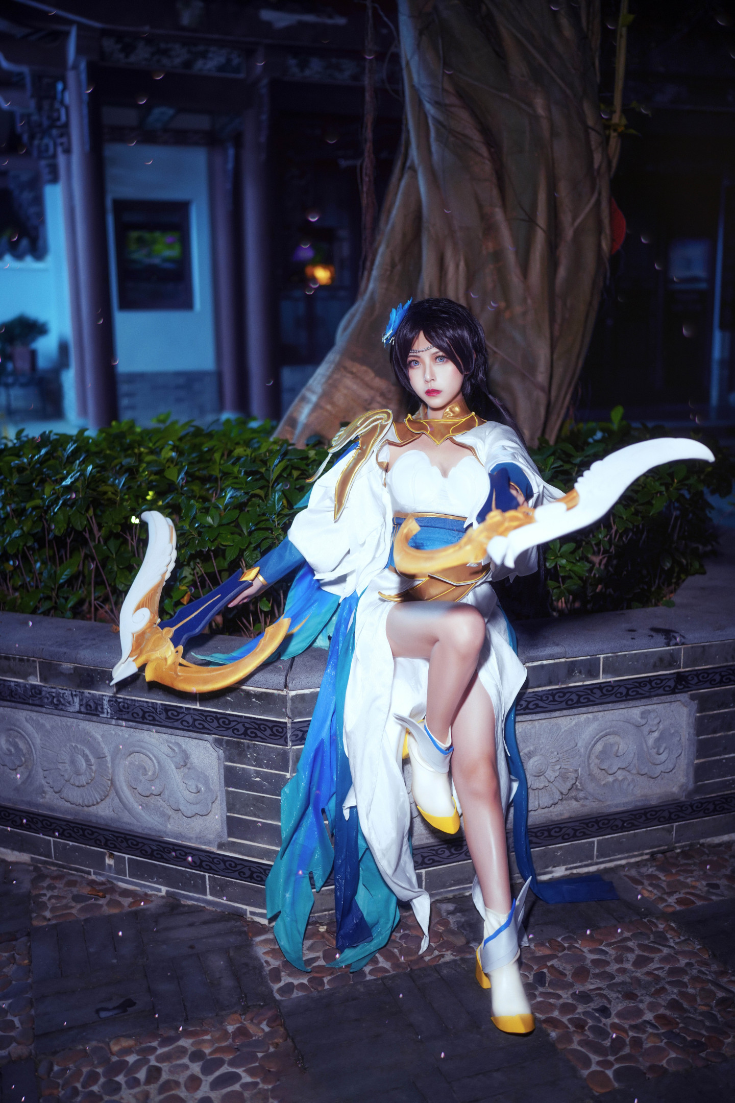 洛城雪yuki王者荣誉虞姬云霓雀翎cosplay5