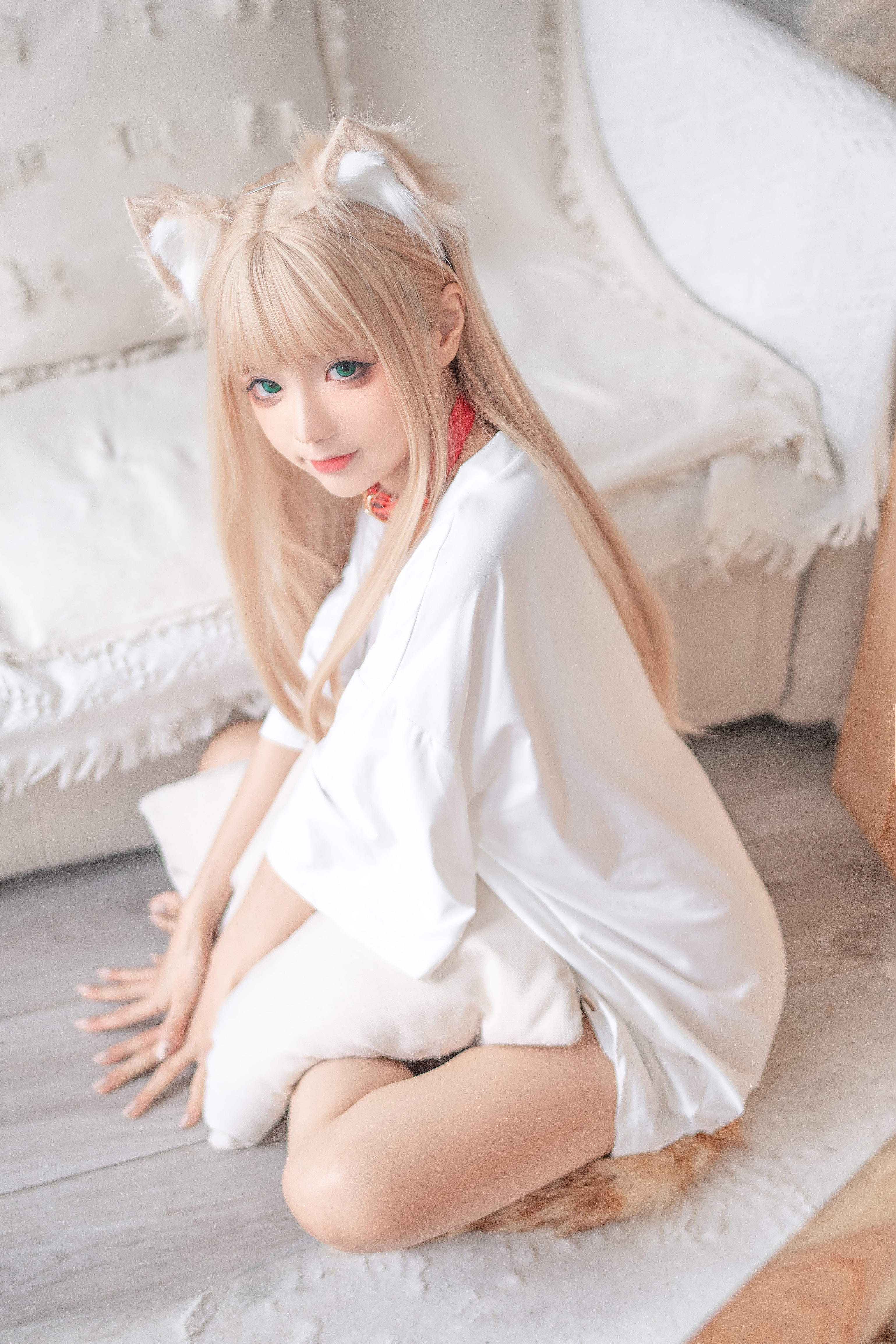 蠢沫沫黄豆粉猫娘CosPlay6