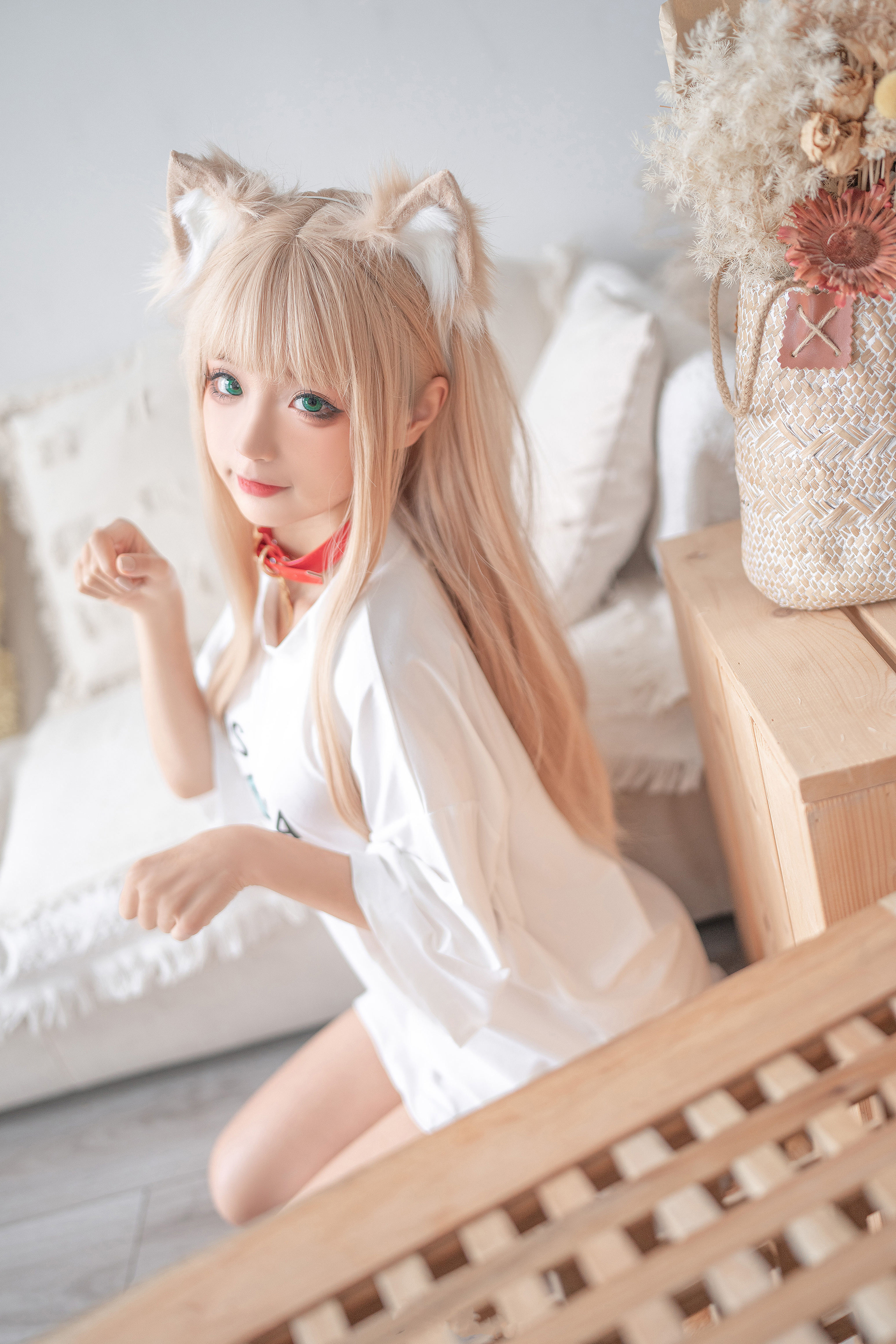 蠢沫沫黄豆粉猫娘cosplay5