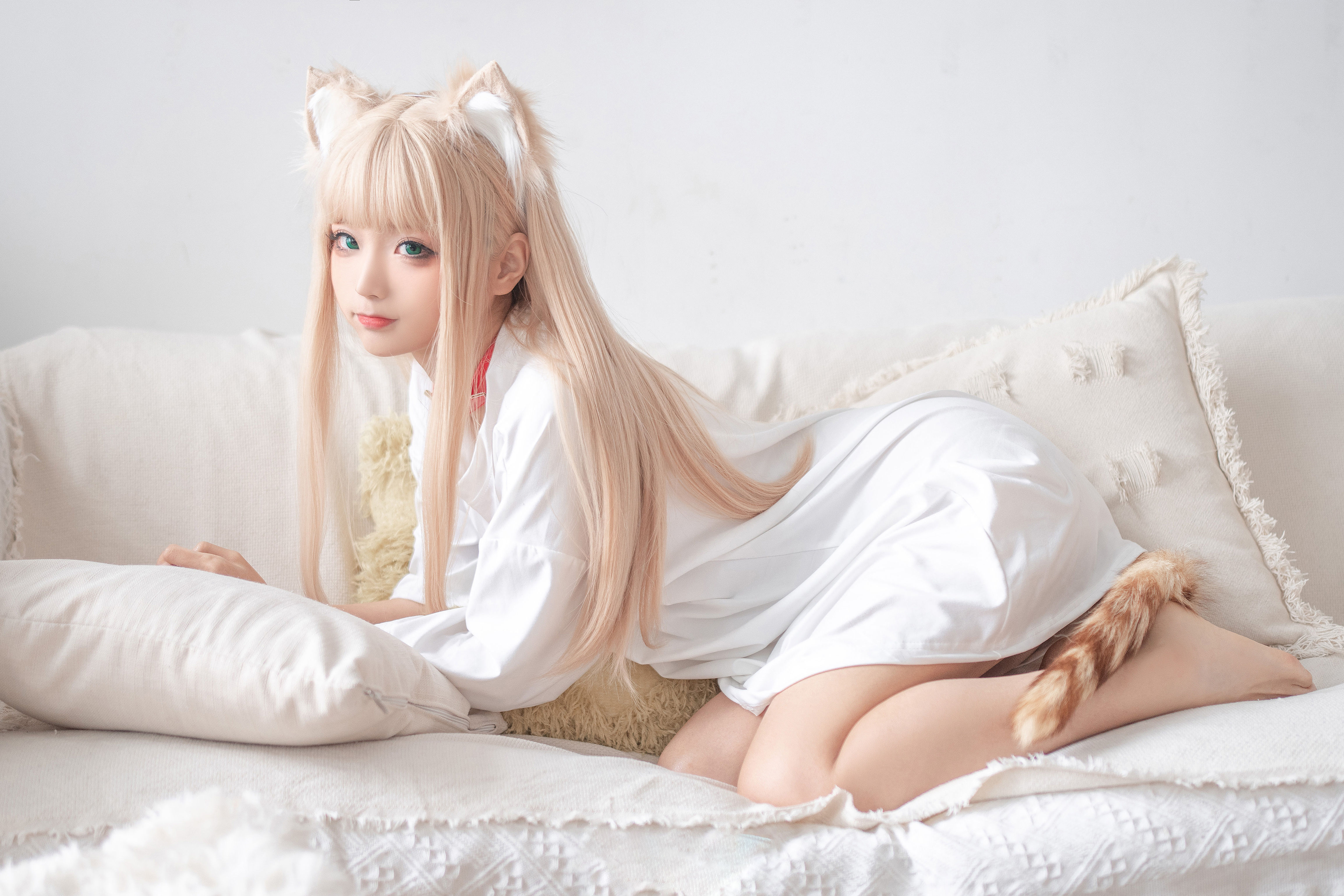 蠢沫沫黄豆粉猫娘cosplay1