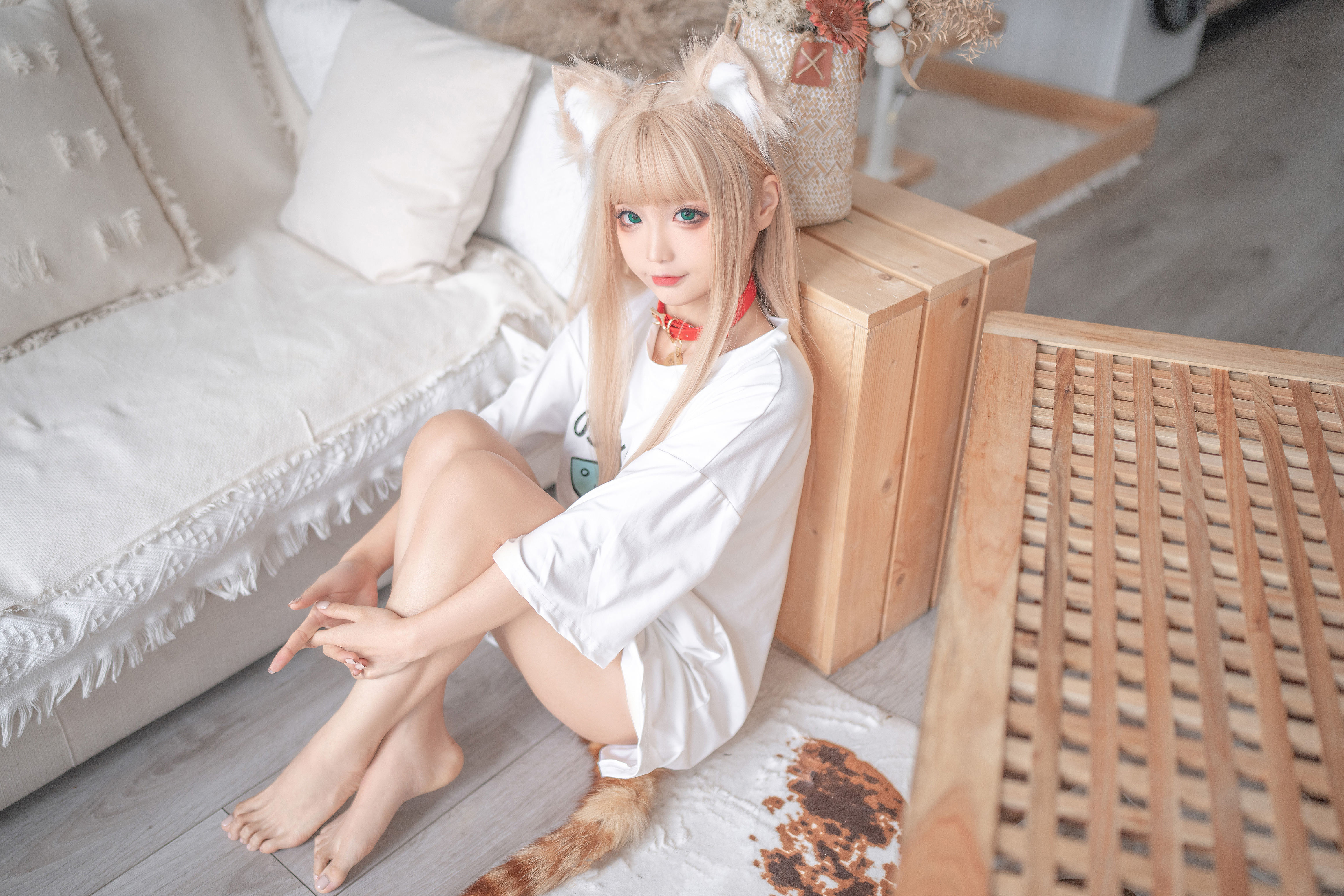 蠢沫沫黄豆粉猫娘cosplay2