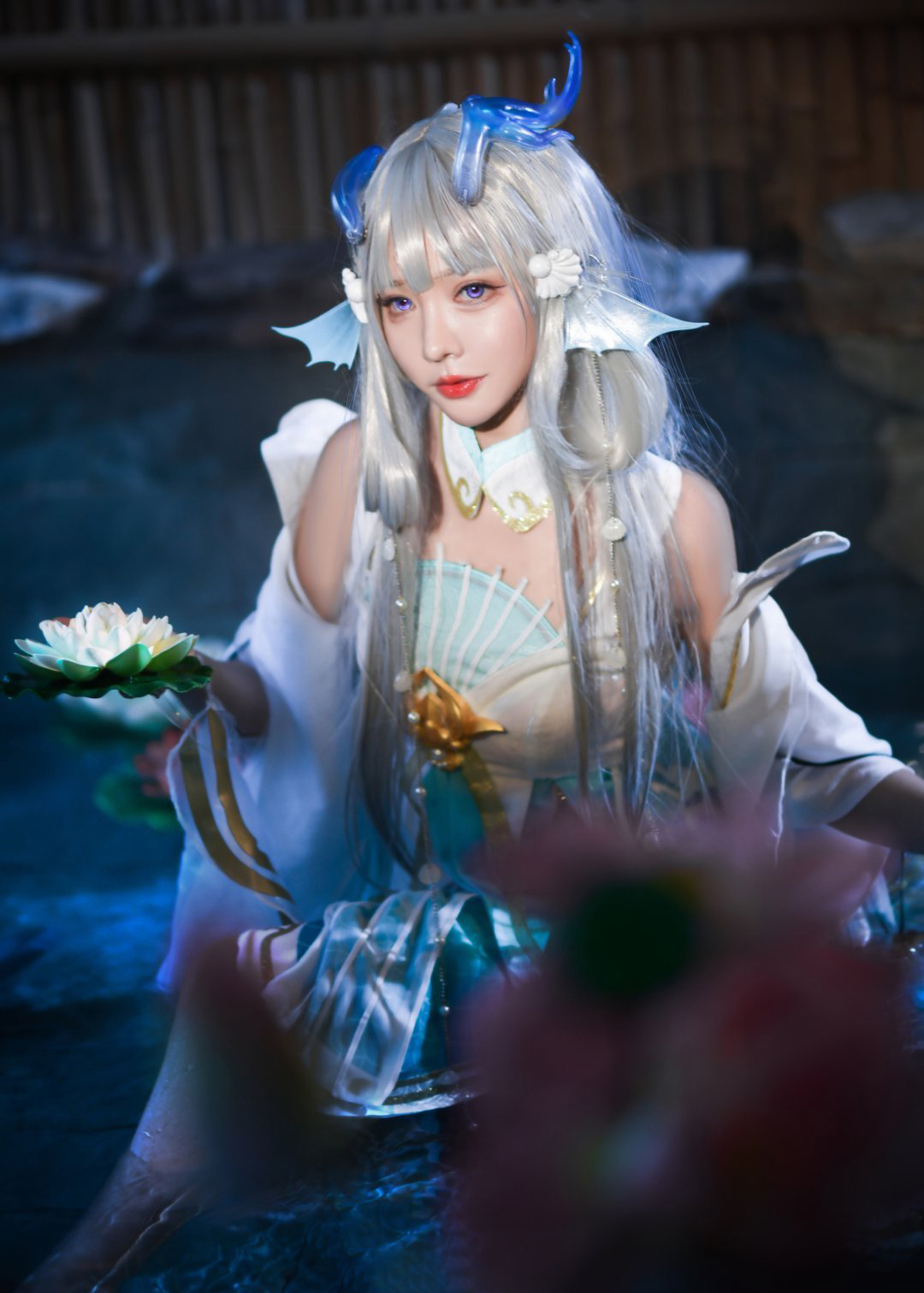 敲可爱哒nico酱王者荣耀西施游龙清影cosplay6