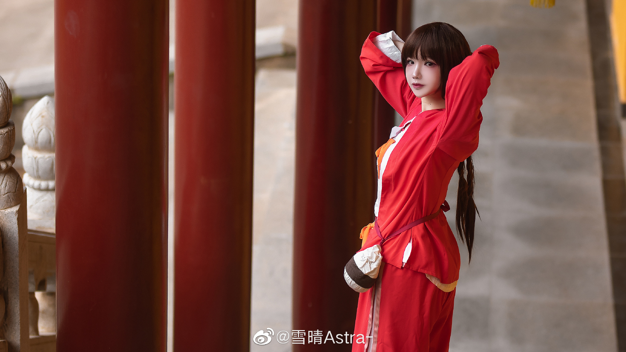 雪晴Astra百妖谱桃夭CosPlay4