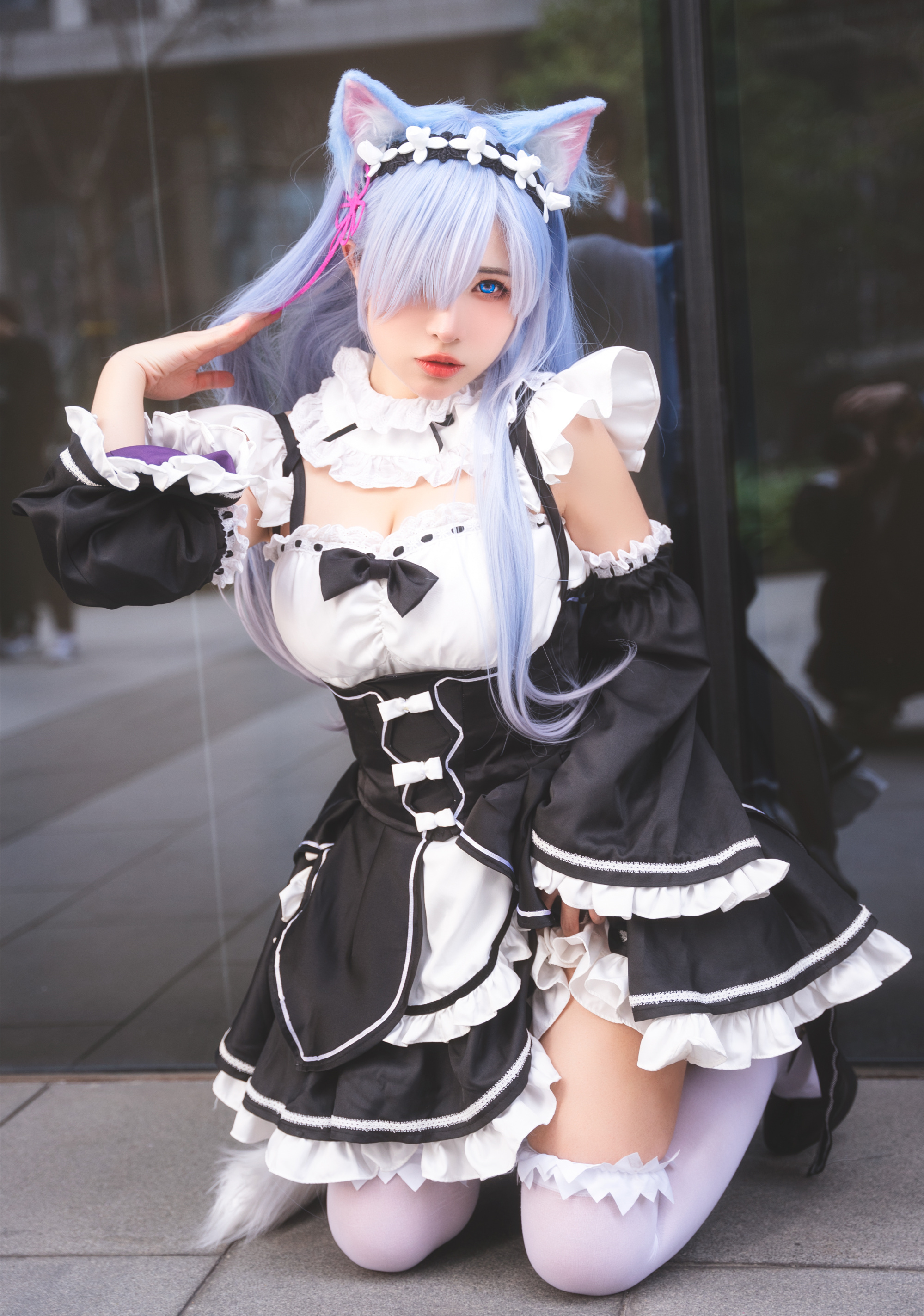 傻猪凡RE从零开始的异世界生活蕾姆女仆CosPlay3