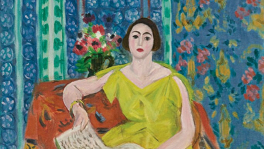 马蒂斯画中的女性:读书,小憩,闲谈,画画.充满对生活的热爱