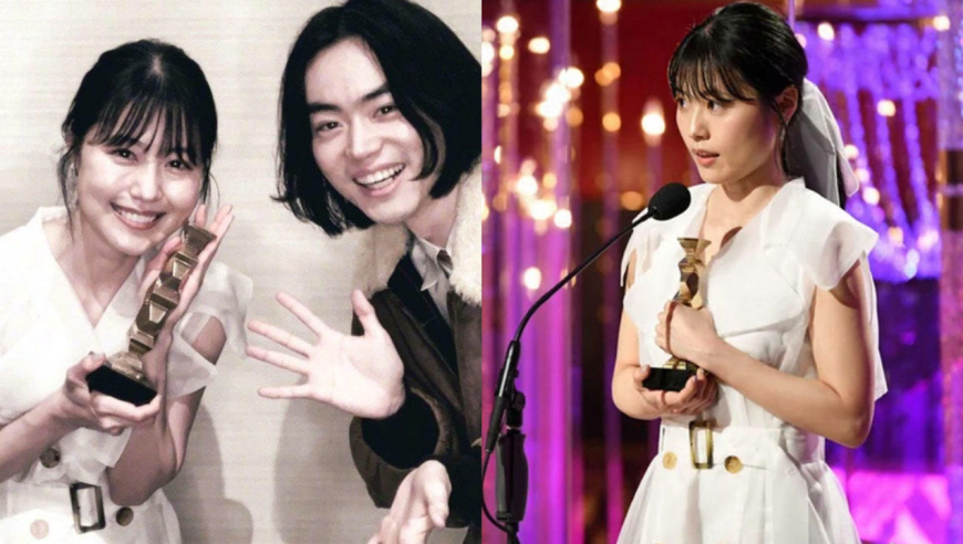 实至名归!有村架纯获日本奥斯卡最佳女主角,与菅田将晖晒奖杯合照