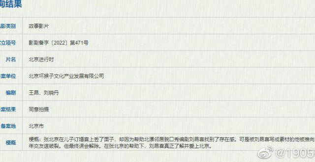 《北京进行时》正式立项 “张北京”故事有望继续_腾讯新闻