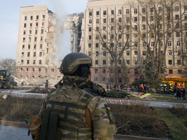乌克兰总统府被炸图片