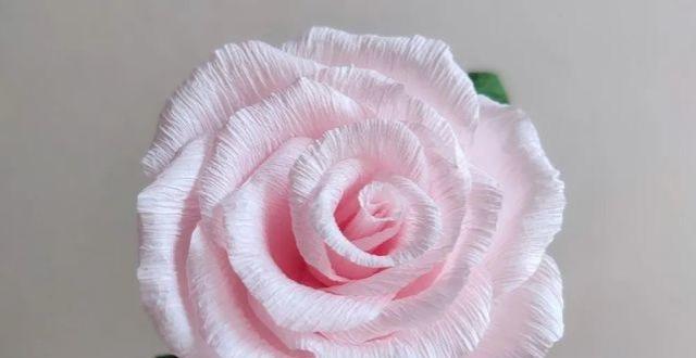 零基础小白皱纹玫瑰花,用皱纹纸做一束永不凋零的爱