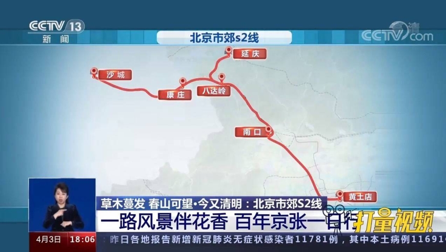 北京市郊s2线:一路风景伴花香,百年京张一日行