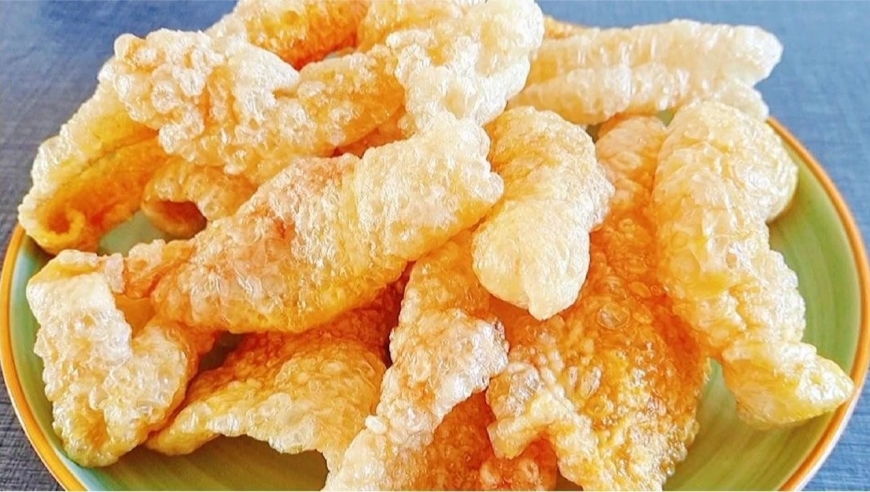 纯手工炸猪皮怎么炸才酥脆起大泡,记住3个技巧,教程太实用了