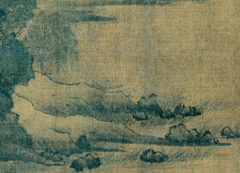 『清宫旧藏』王诜《烟江叠嶂图卷》,画境清旷,青绿设色高古绝俗