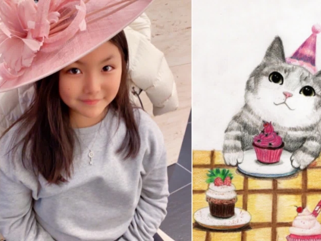 李湘12岁女儿王诗龄的画,拿到小莫泊桑杯金奖,获卢浮宫巡展资格