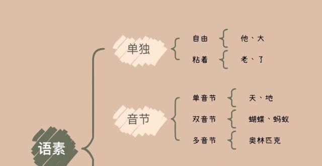语素分类思维导图