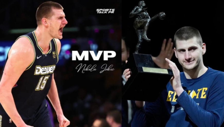 力压恩比德!1分钟领略约基奇蝉联mvp全能风采