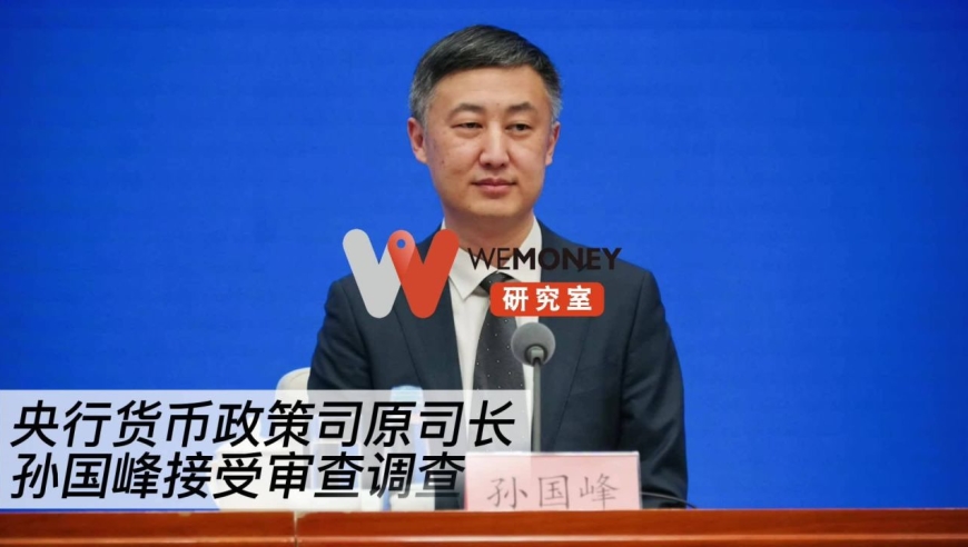 央行货币政策司原司长孙国峰接受审查调查