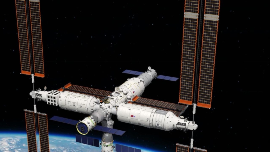 中国空间站高清示意图发布